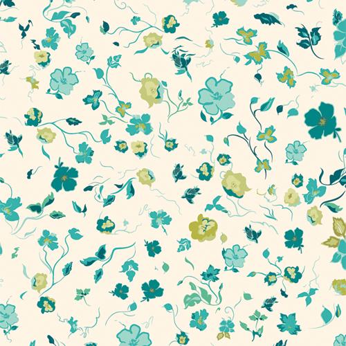 Bloomcore 10" Squares, Art Gallery Fabrics 10WBLC, 10" Precut Yellow Pink Blue Floral Fabric Squares, AGF Studios