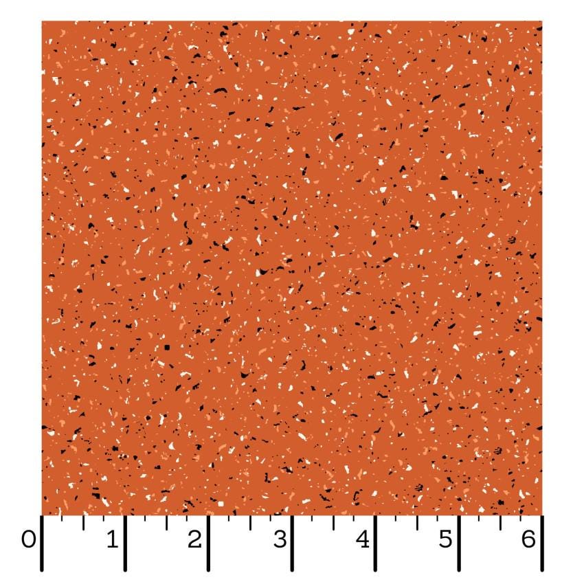 Goth Gardens - Rust Orange Blender Fabric, Maywood Studio MAS10856-O, Orange Halloween Blender Background Fabric, By the Yard