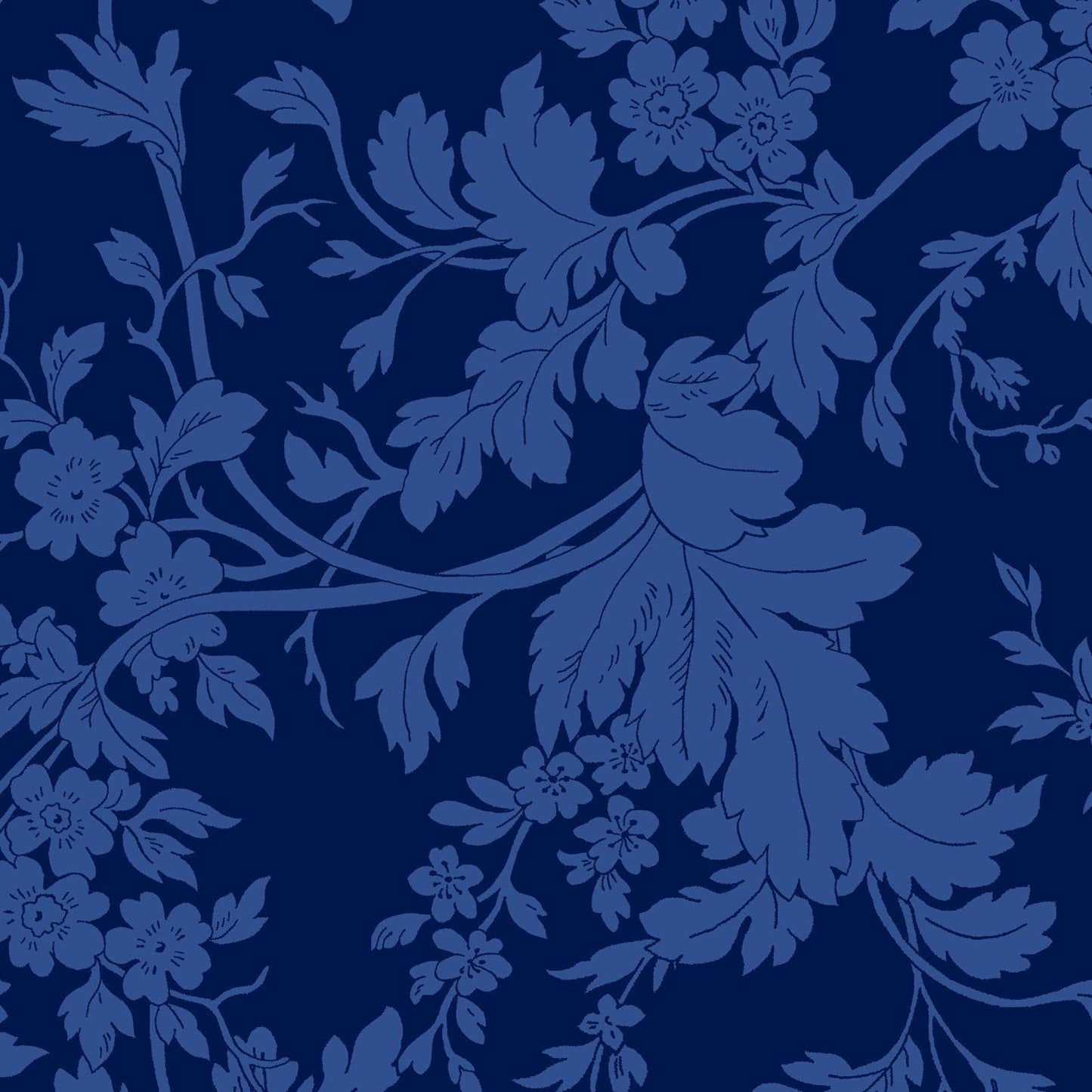 Blue Belle 10" Squares, Maywood Studio SQ-MASBLBE, 10" Precut Blue White Floral Layer Cake Fabric Squares