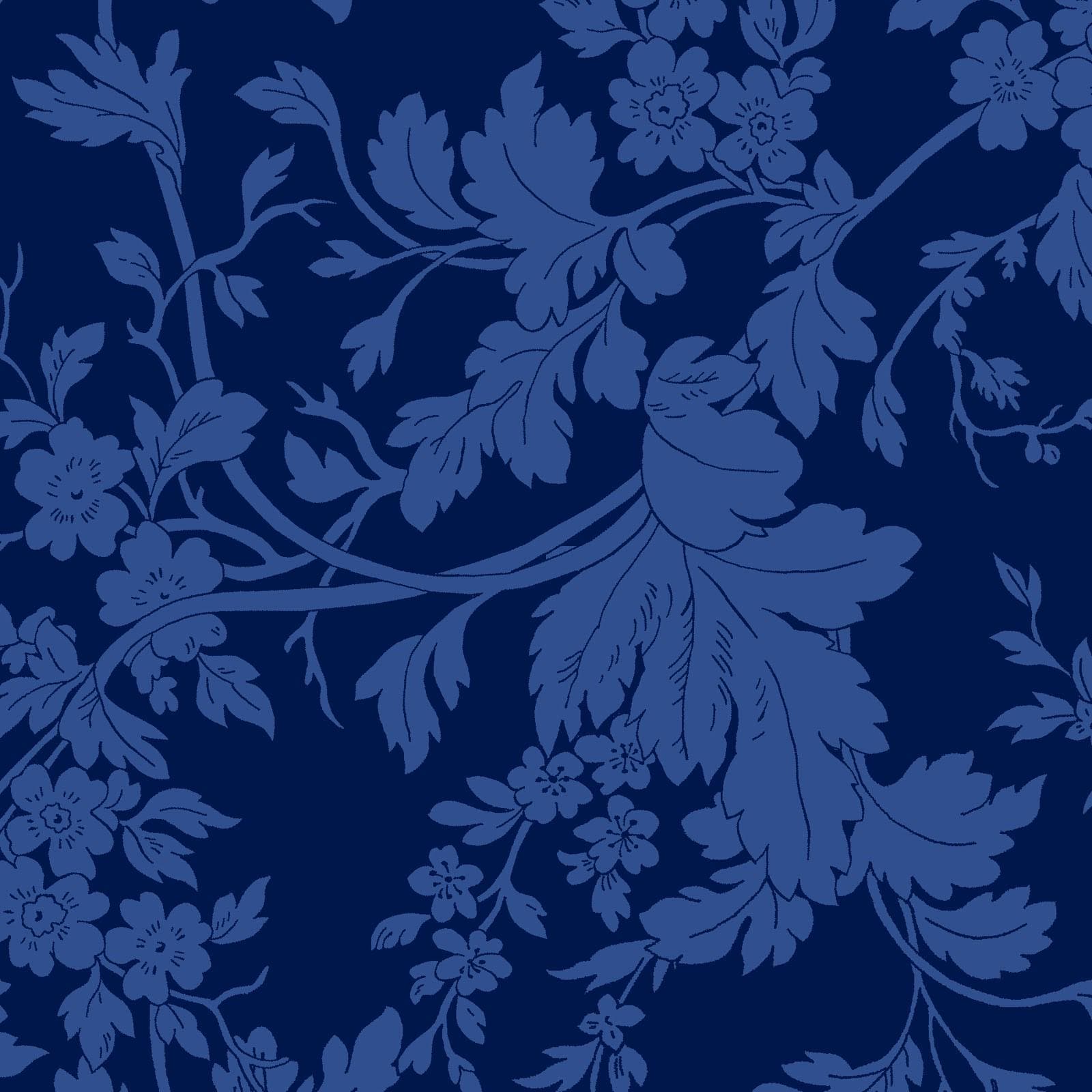 Blue Belle 10" Squares, Maywood Studio SQ-MASBLBE, 10" Precut Blue White Floral Layer Cake Fabric Squares