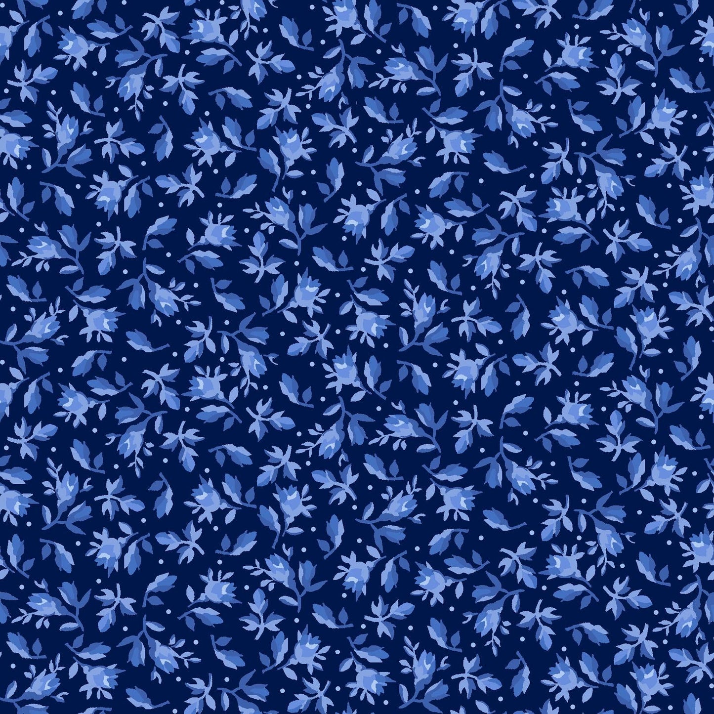 Blue Belle 10" Squares, Maywood Studio SQ-MASBLBE, 10" Precut Blue White Floral Layer Cake Fabric Squares
