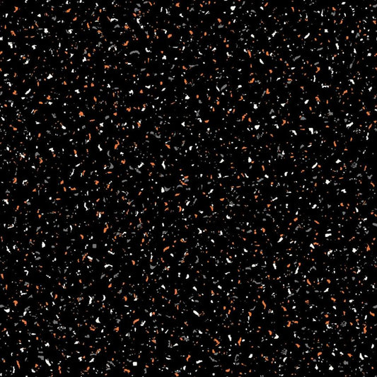 Goth Gardens - Black Orange Blender Fabric, Maywood Studio MAS10856-J, Black Halloween Blender Background Fabric, By the Yard