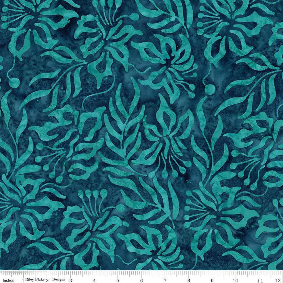 Expressions Batiks Carnival Glass 5" Stacker, Riley Blake 5-23366-42, 5" Precut Blue Red Green Gold Batik Fabric Squares