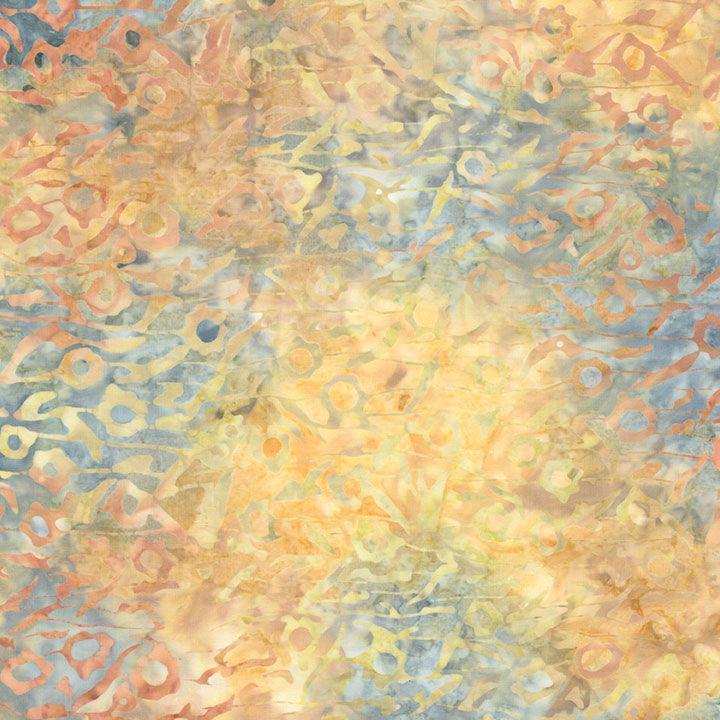 Tonga Luna 2.5" Strips, Timeless Treasures Treat-Strip40 Luna, 2.5" Precut Blue Brown Cream Batik Fabric Strips