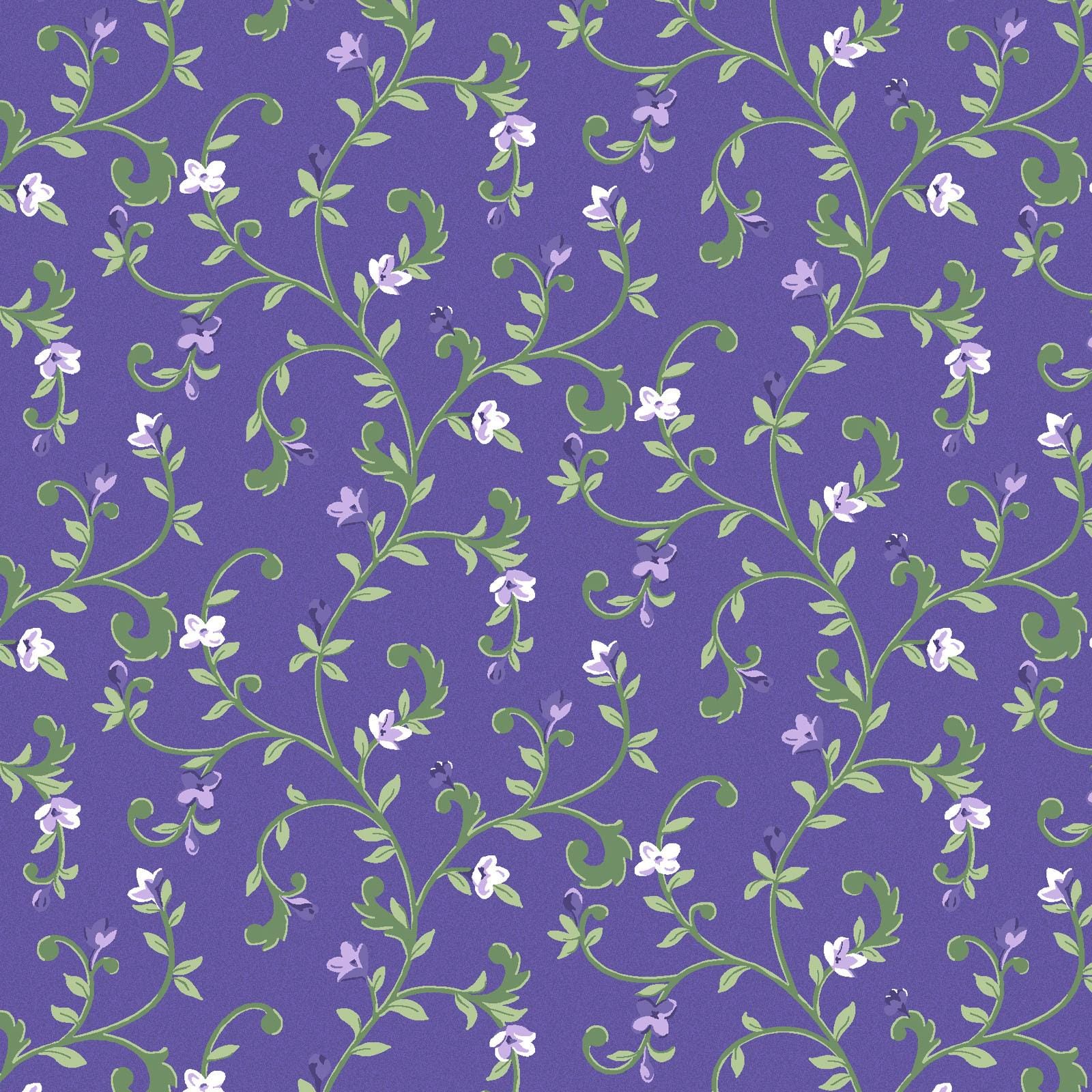 Lilac Lane 10" Squares, Maywood Studio SQ-MASLILA, 10" Precut Purple Green Beige White Floral Layer Cake Fabric Squares