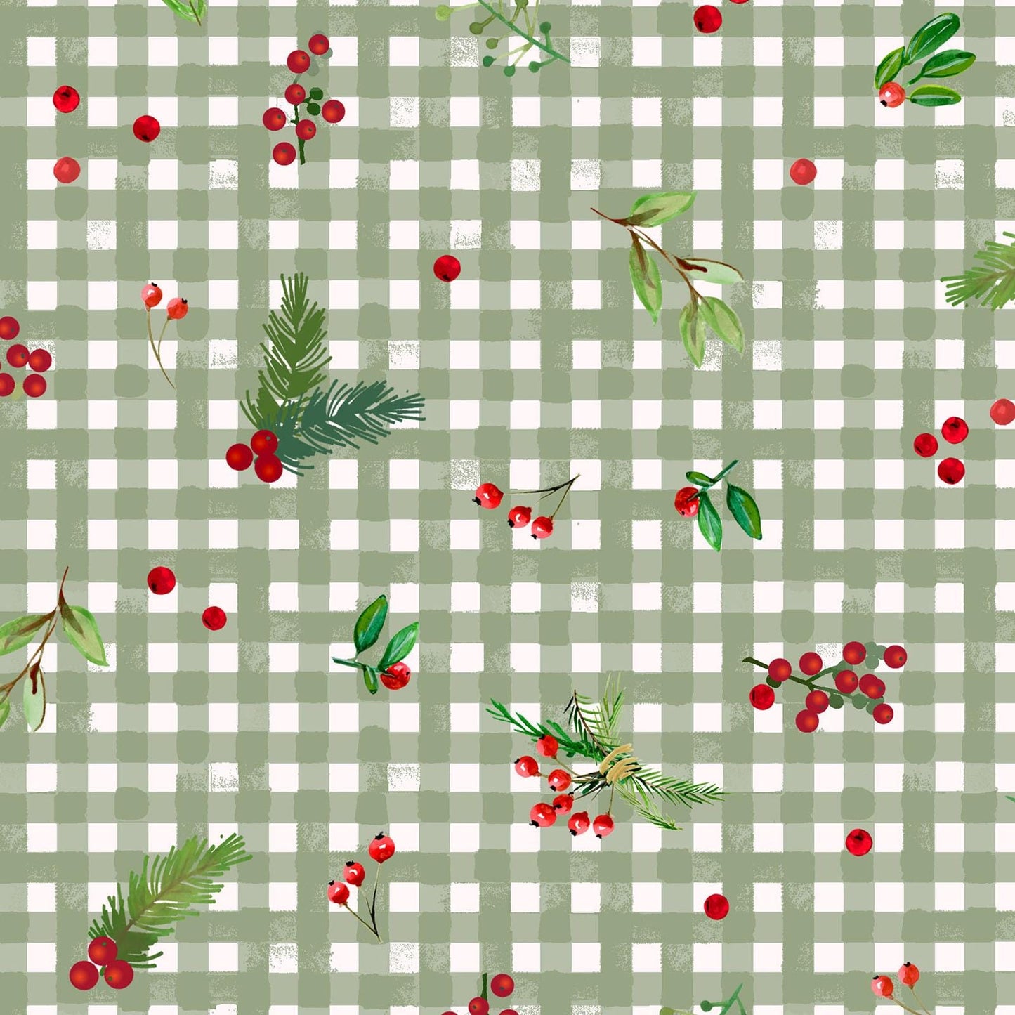 Winter Wreaths 10" Squares, Maywood Studio SQ-MASWIWR, 10" Precut Rustic Christmas Xmas Quilt Fabric Squares