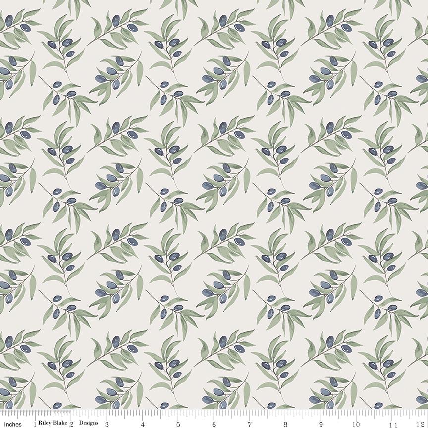 Olive Grove 5" Stacker, Riley Blake 5-16630-42, 5" Precut Autumn Fall Burgundy Blue Rust Green Floral Fabric Squares, Amber Elliot