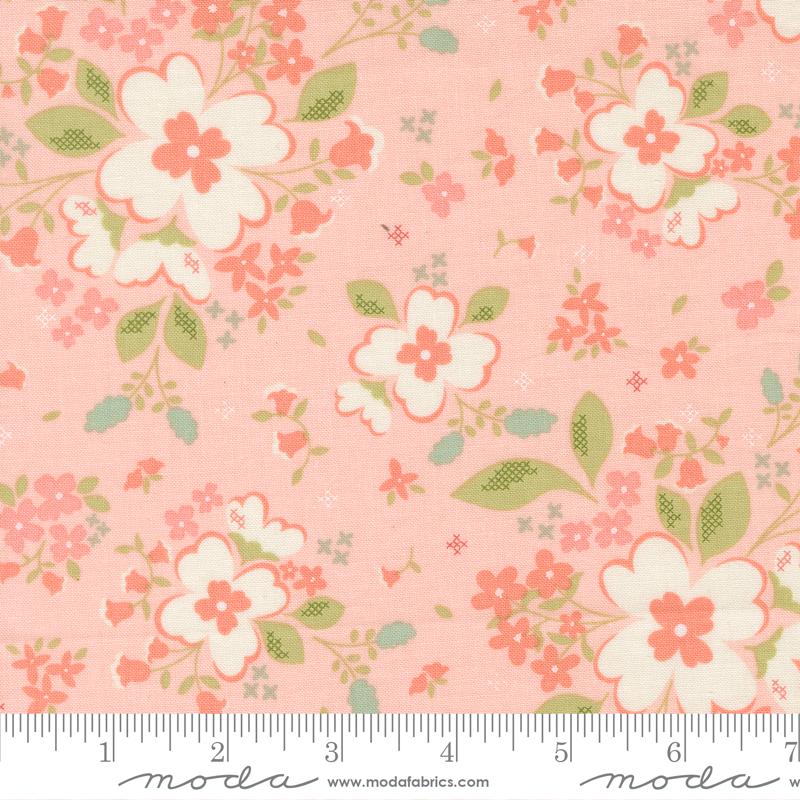 Sunbonnet Jelly Roll, Moda 31760JR, 2.5" Precut Pink Blue Green Pastel Floral Fabric Strip Roll, Heather Briggs, My Sew Quilty Life