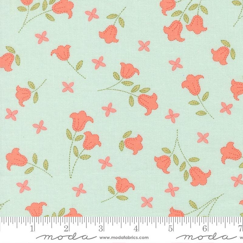 Sunbonnet Jelly Roll, Moda 31760JR, 2.5" Precut Pink Blue Green Pastel Floral Fabric Strip Roll, Heather Briggs, My Sew Quilty Life