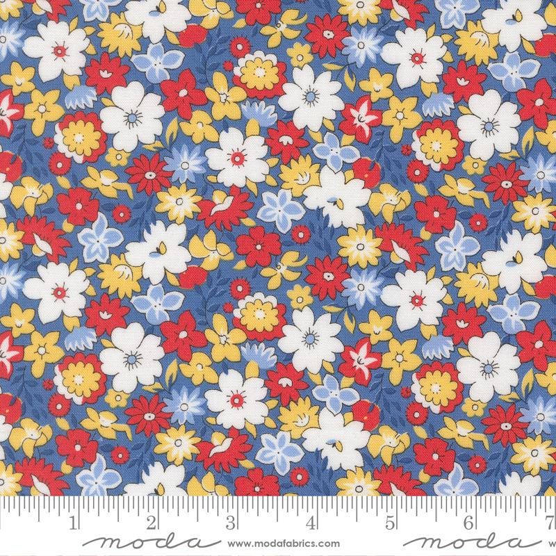 30s Playtime Charm Pack 2025, Moda 23370PP, 5" Precut Retro 1930s Floral Charm Pack Fabric Squares, Linzee Kull McCray