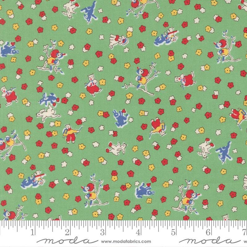 30s Playtime Charm Pack 2025, Moda 23370PP, 5" Precut Retro 1930s Floral Charm Pack Fabric Squares, Linzee Kull McCray