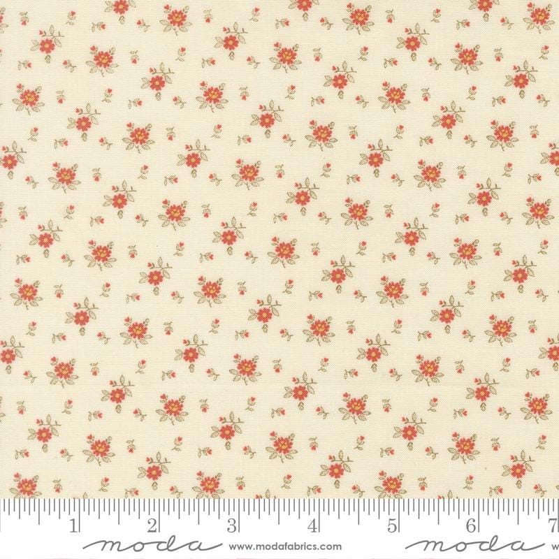 Ambiance 5" Charm Pack, Moda 44410PP, Neutral Beige Cream Floral 5" Precut Autumn Fall Floral Paisley Fabric Charm Squares, 3 Sisters