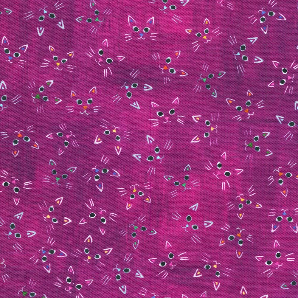 Whisker Wonderland 5" Charm Squares, Robert Kaufman CHS-1331-42, 5" Precut Kitty Cats Cat Lover Floral Charm Pack Fabric Squares, Naharana