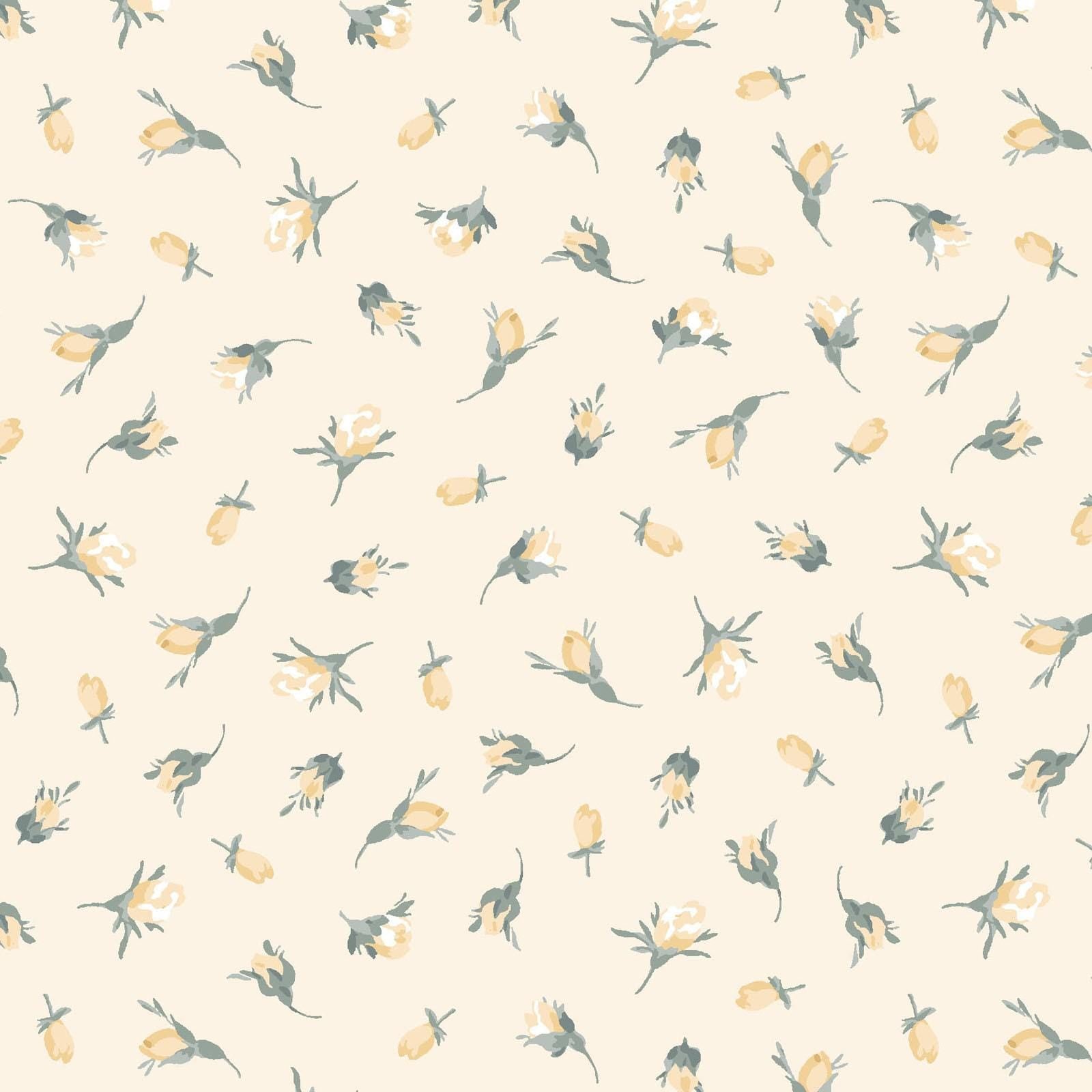 La Fleur FLANNEL 10" Squares, SQ-MASLAFF, Precut 10" Red Green Teal Yellow Floral Flannel Fabric Squares, Maywood Studio