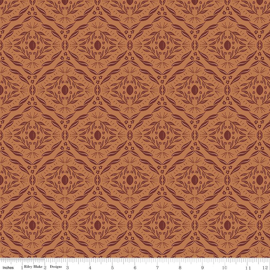 Olive Grove Rolie Polie, Riley Blake RP-16630-40, 2.5" Precut Autumn Fall Burgundy Blue Pink Green Floral Fabric Strip Roll