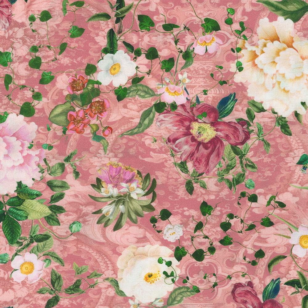 Serene Dream 10" Fabric Squares, Robert Kaufman TEN-1412-42, Pink Green Blue Purple Asian Japanese Inspired 10" Precut Fabric Squares