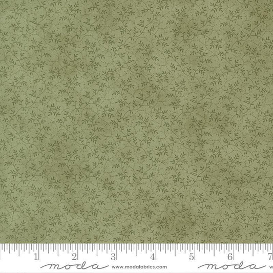 Ambiance - Green Vines Tonal Blender Fabric, Moda 44417 15 Eucalyptus, Mottled Green Texture Tonal Cotton Fabric, 3 Sisters, By the Yard