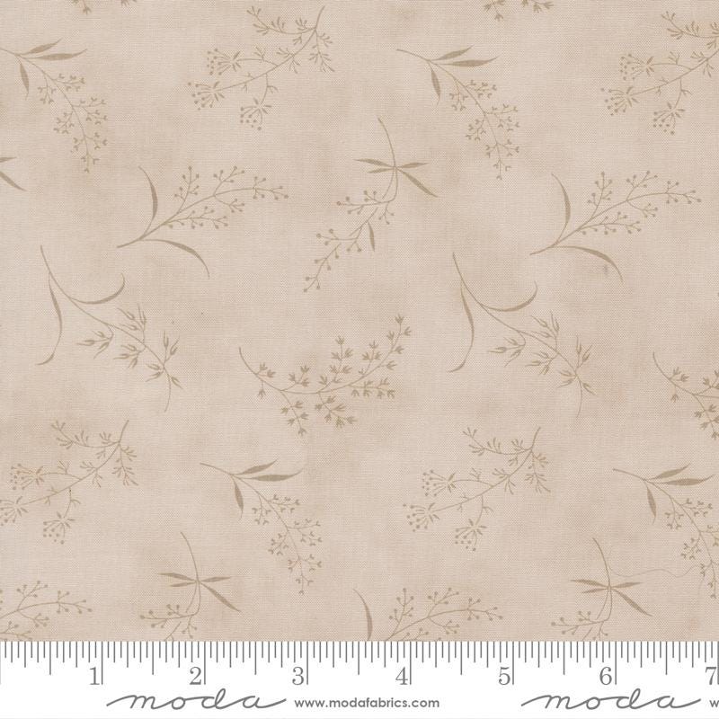 Ambiance 5" Charm Pack, Moda 44410PP, Neutral Beige Cream Floral 5" Precut Autumn Fall Floral Paisley Fabric Charm Squares, 3 Sisters