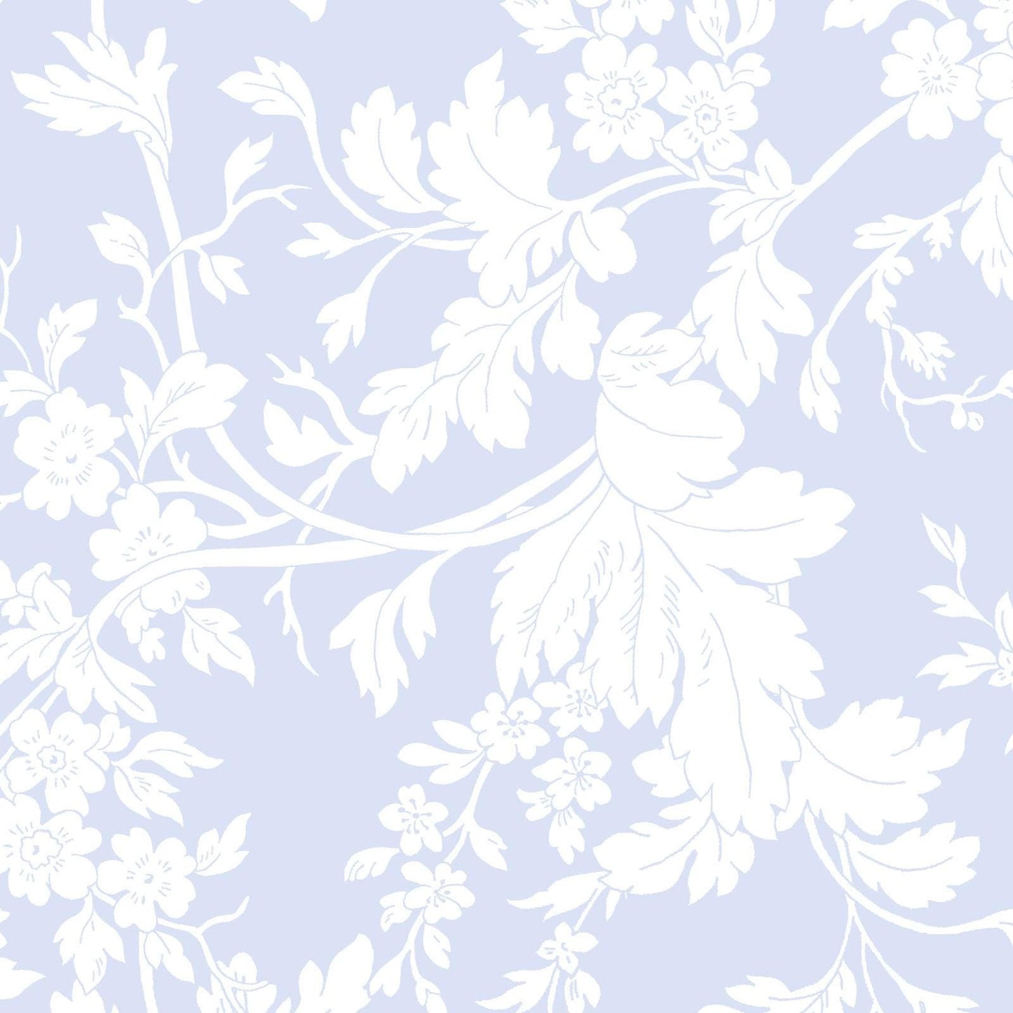 Blue Belle 2.5" Strips, Maywood Studio ST-MASBLBE, 2.5" Precut Blue White Floral Fabric Strips, Floral Fabric Strip Roll