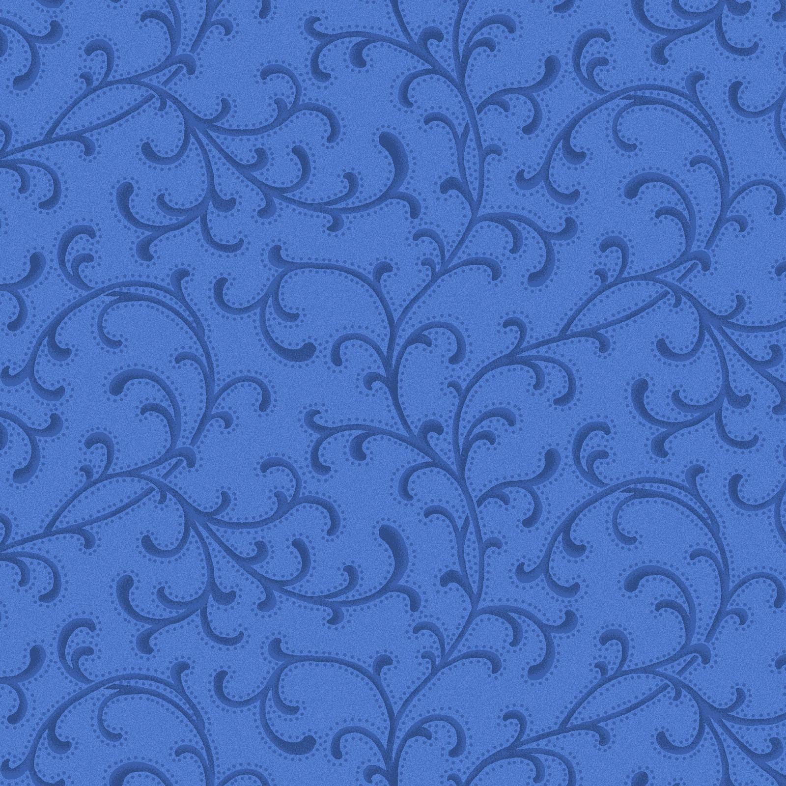 Blue Belle 2.5" Strips, Maywood Studio ST-MASBLBE, 2.5" Precut Blue White Floral Fabric Strips, Floral Fabric Strip Roll