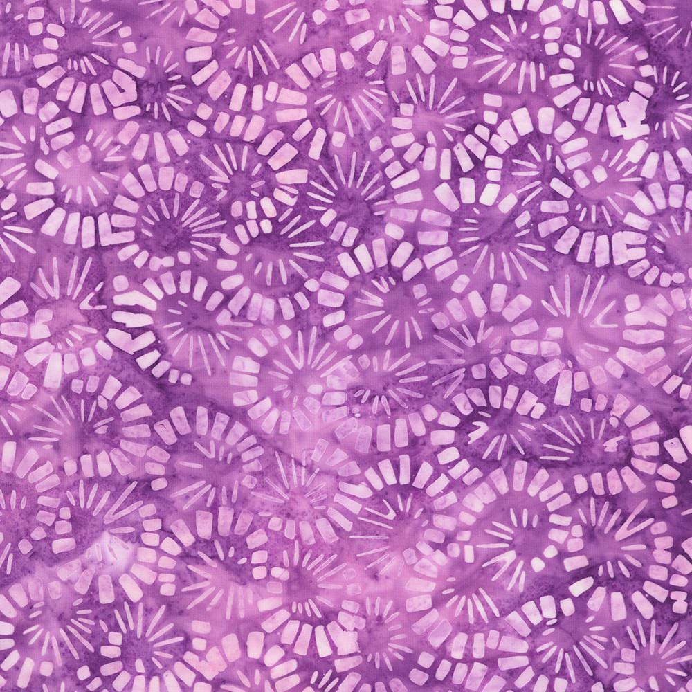 Artisan Batiks Dancing Petals 5" Charm Squares, Robert Kaufman CHS-1318-42, 5" Precut Blue Purple Floral Batik Charm Pack Fabric Squares