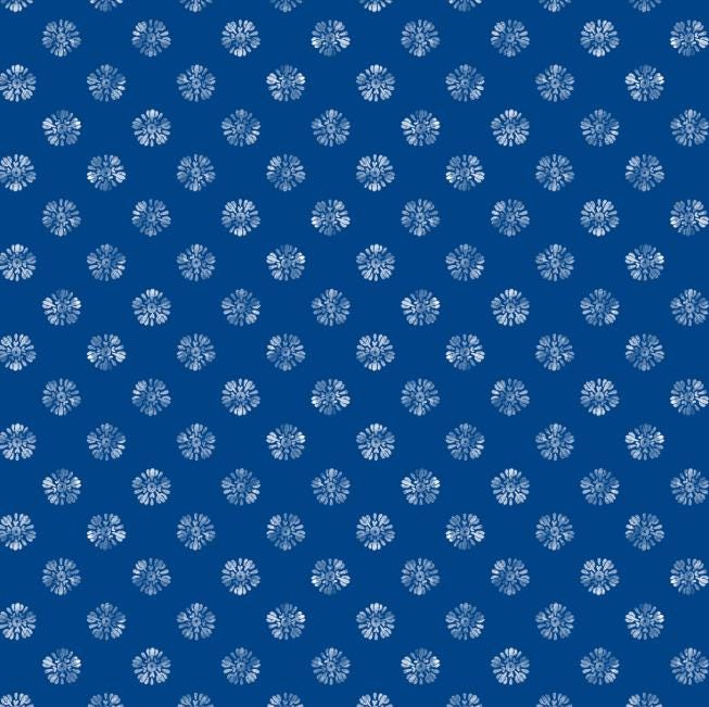 Amalfi Coast 5" Stamp, White Owl AMALFICOAST-05, 5" Precut Blue White Floral Birds Bees Charm Pack Fabric Squares, Susan Winget