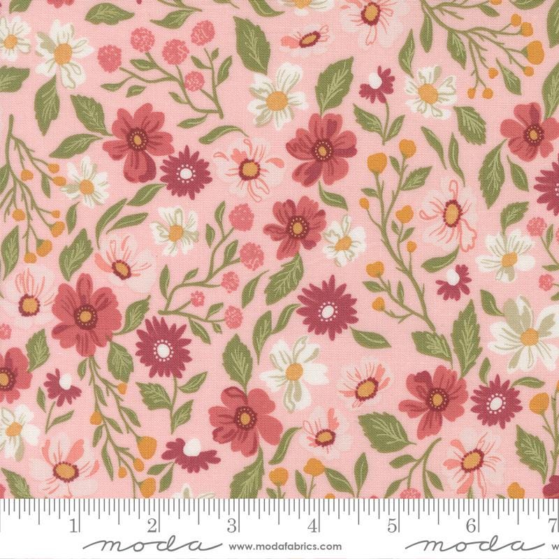 Wild Honey 2.5" Jelly Roll, Moda 5250JR, 2.5" Precut Pink Blue Gold Green Floral Bees Quilt Fabric Strips, Lella Boutique