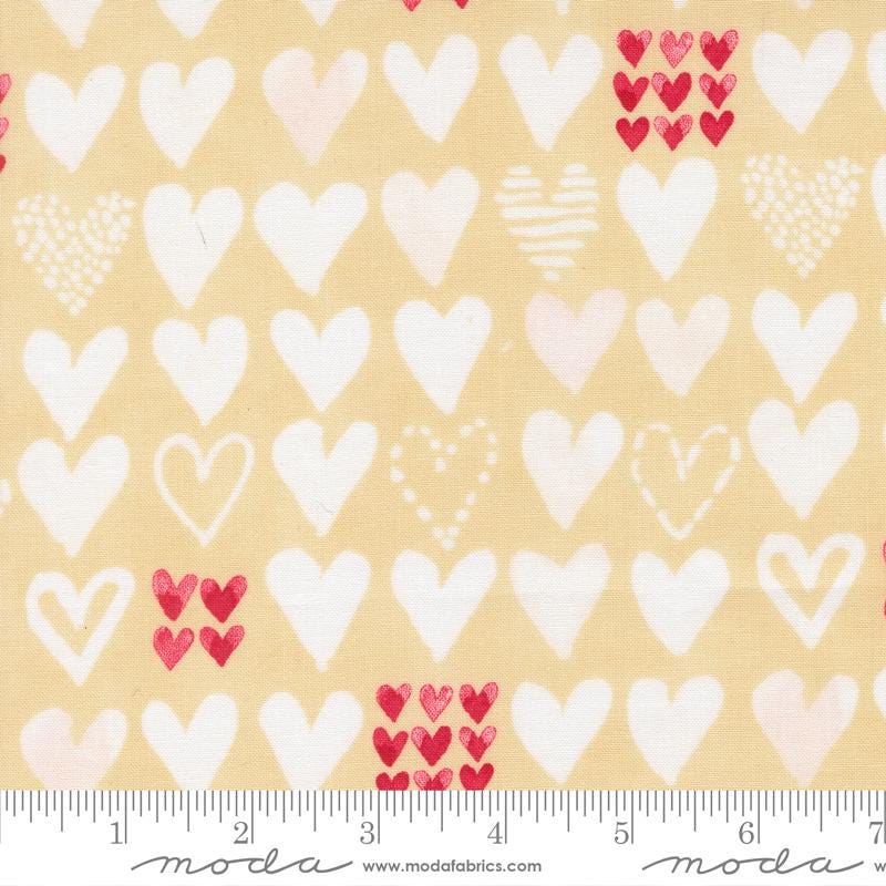 Darling Peony 5" Charm Pack, Moda 48790PP, 5" Precut Pink Red Cream Valentine Wedding Hearts Homes Quilt Fabric Squares, Robin Pickens