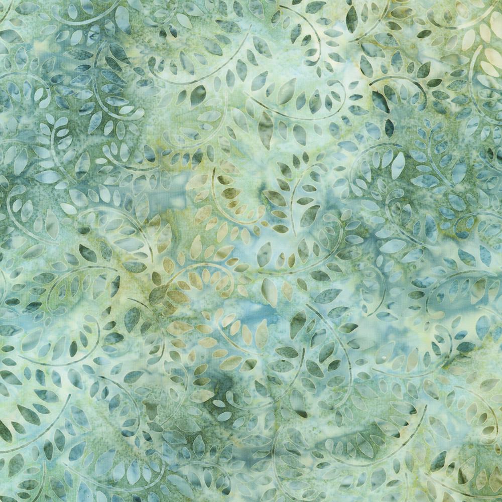 Artisan Batiks - Morning Mist 2025 2.5" Roll Up, RU-1332-40, Blue Green Beige Pastel Batik Jelly Roll Precut Fabric Strips, Robert Kaufman