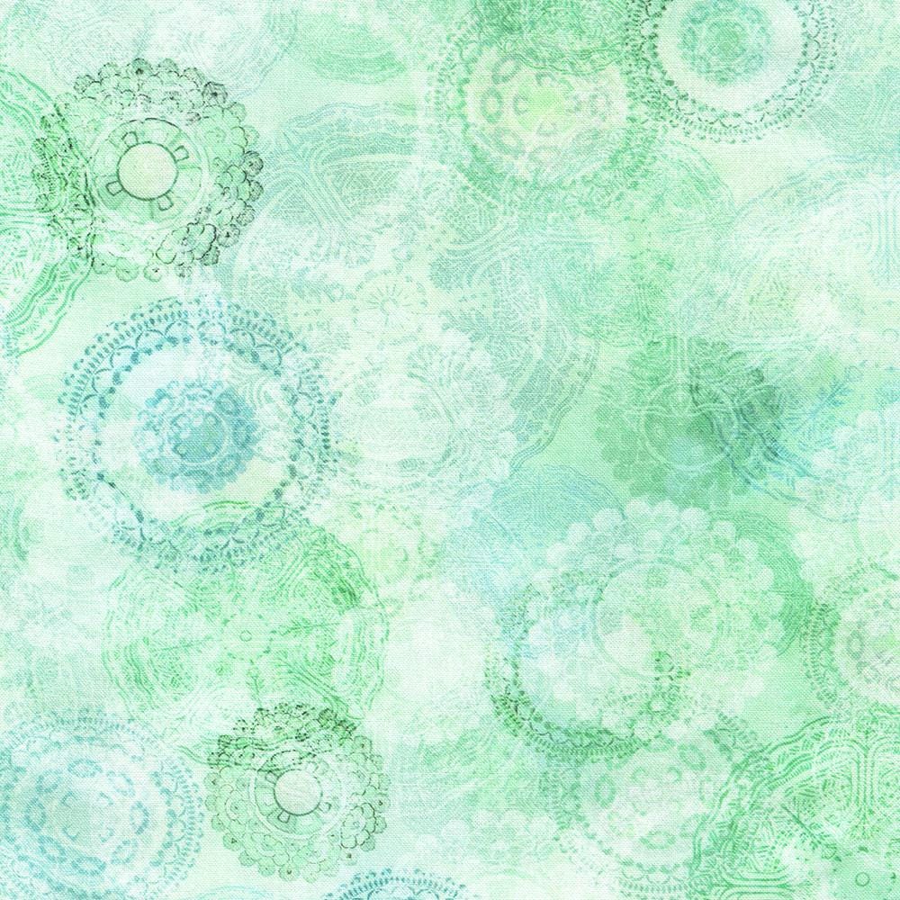 Serene Dream 10" Fabric Squares, Robert Kaufman TEN-1412-42, Pink Green Blue Purple Asian Japanese Inspired 10" Precut Fabric Squares