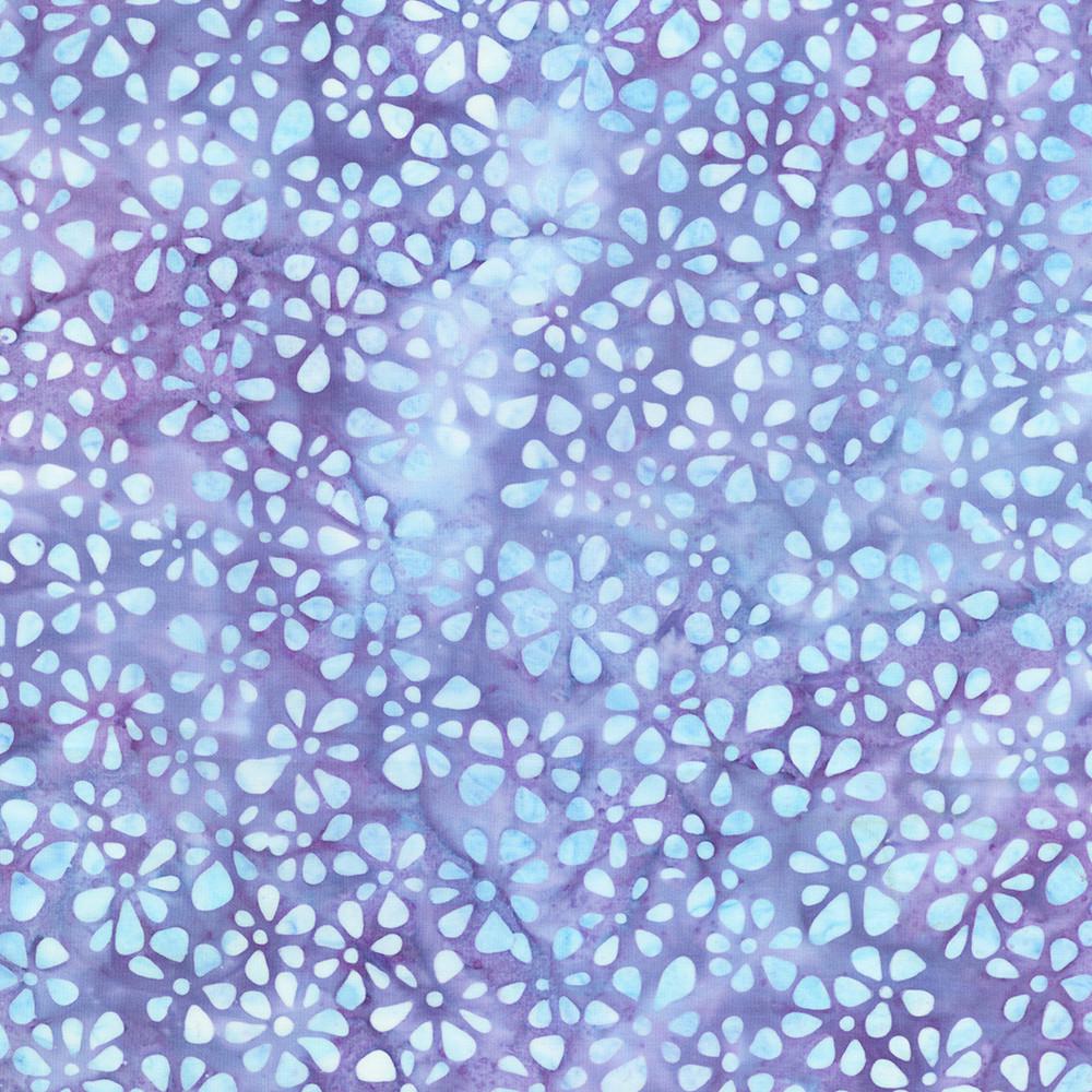 Artisan Batiks - Dancing Petals 2.5" Roll Up, RU-1330-40, Blue Purple Pink Floral Batik Jelly Roll 2.5" Precut Fabric Strips, Robert Kaufman