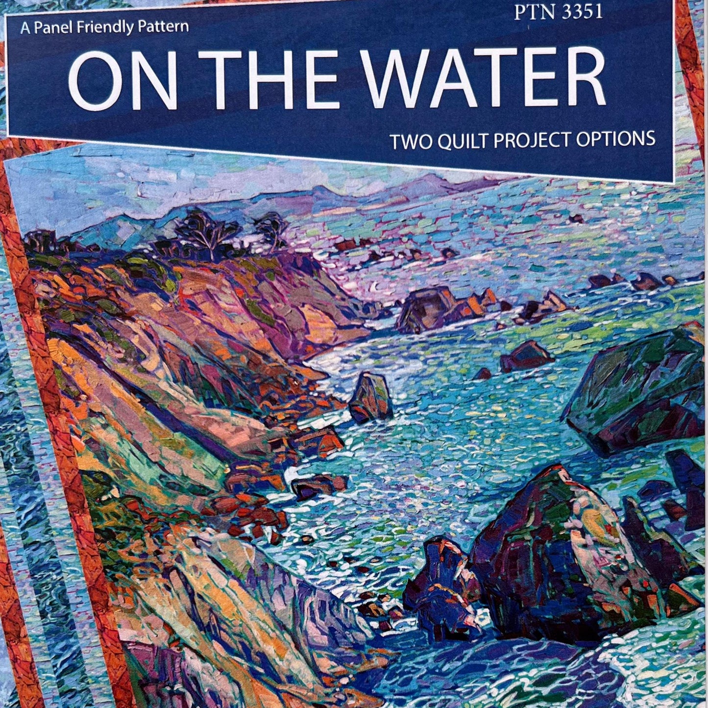 On the Water Panel Frame Quilt Pattern, Tamarinis TOTW251 PTN3351, Snails Trail Large Panel Frame Pattern, Border Print Pattern