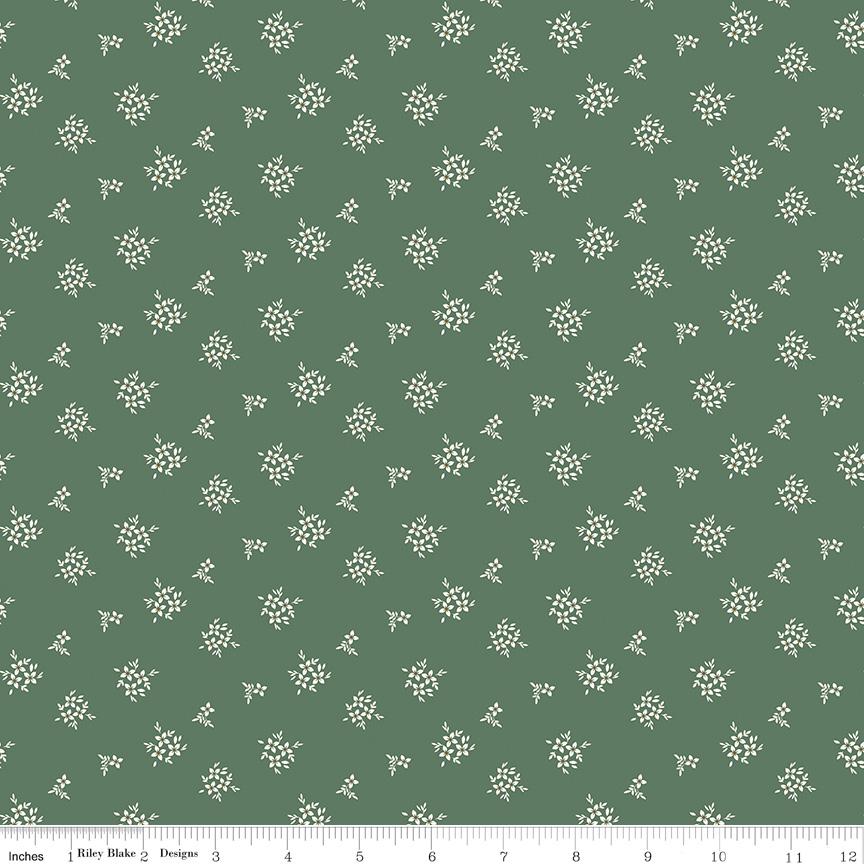 Morning Latte 5" Stacker, Riley Blake 5-16920-42, 5" Precut Pink Blue Brown Rust Autumn Fall Floral Fabric Squares, Sandy Gervais