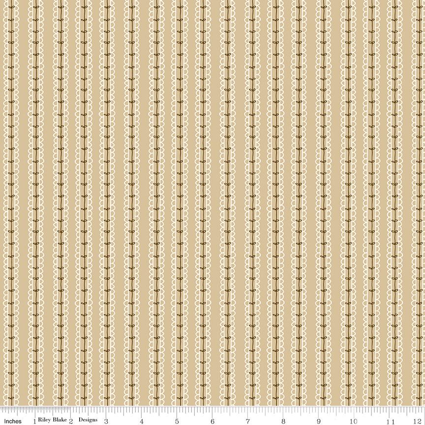 Morning Latte 5" Stacker, Riley Blake 5-16920-42, 5" Precut Pink Blue Brown Rust Autumn Fall Floral Fabric Squares, Sandy Gervais