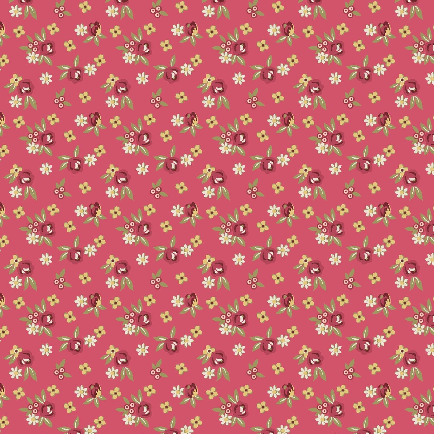 French Market 10" Squares, Maywood Studio SQ-MASFRMA, 10" Precut Purple Cream Brown Red Yellow Green Floral Fabric Squares