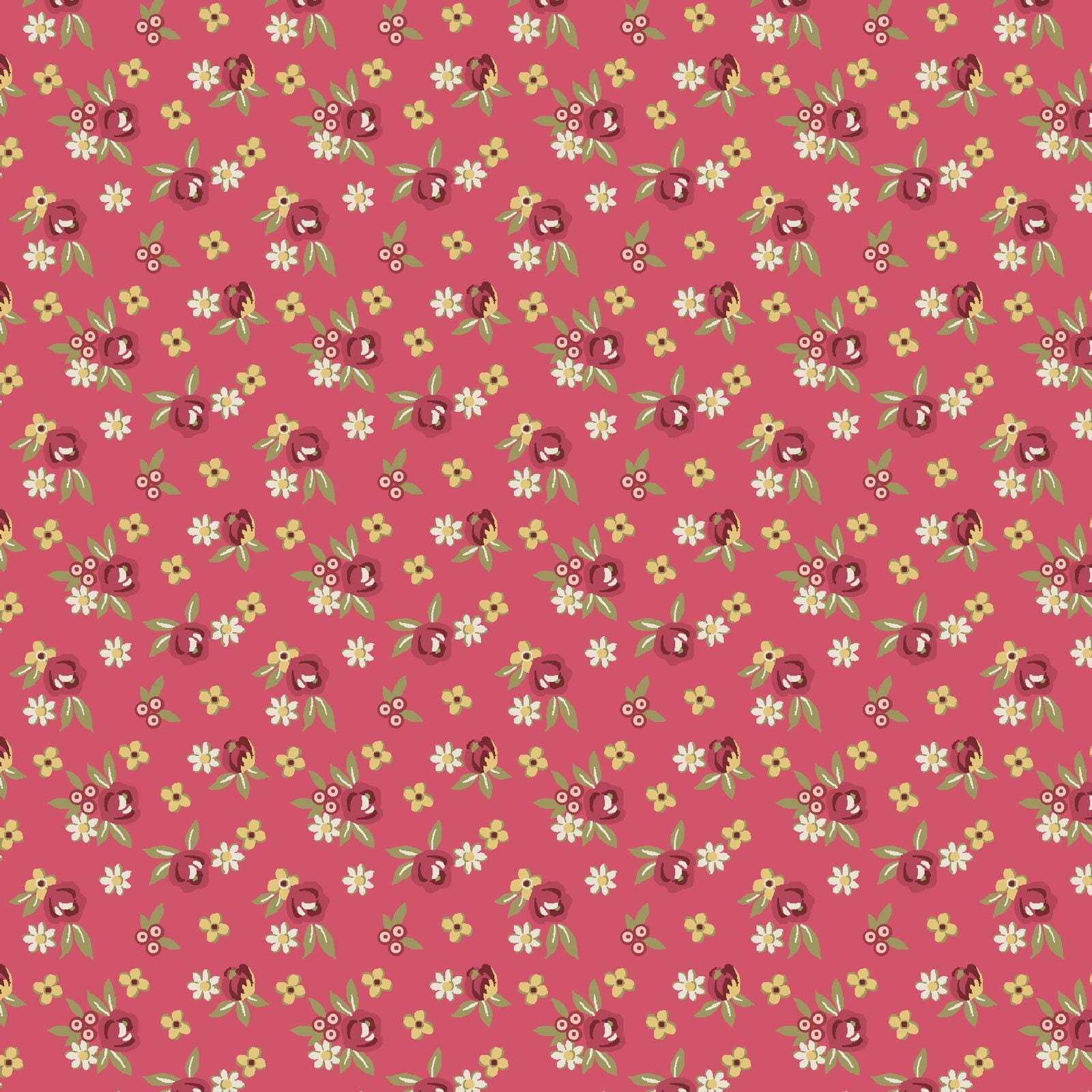 French Market 10" Squares, Maywood Studio SQ-MASFRMA, 10" Precut Purple Cream Brown Red Yellow Green Floral Fabric Squares