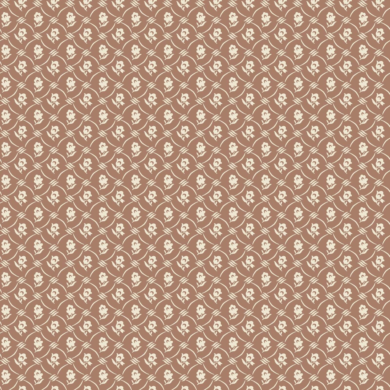 French Market 5" Charm Pack, Maywood Studio CP-MASFRMA, 5" Precut Purple Cream Brown Red Yellow Green Floral Charm Pack Fabric Squares