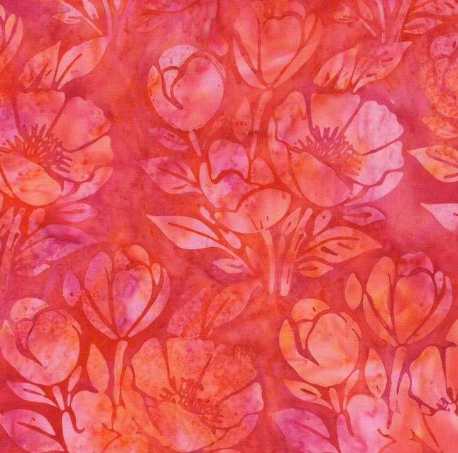 Hello Sunshine Strip Pack, Island Batik, 2.5" Precut Yellow Pink Orange Batik Jelly Roll Fabric Strips