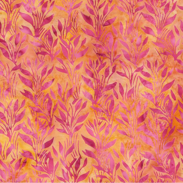 Hello Sunshine Strip Pack, Island Batik, 2.5" Precut Yellow Pink Orange Batik Jelly Roll Fabric Strips