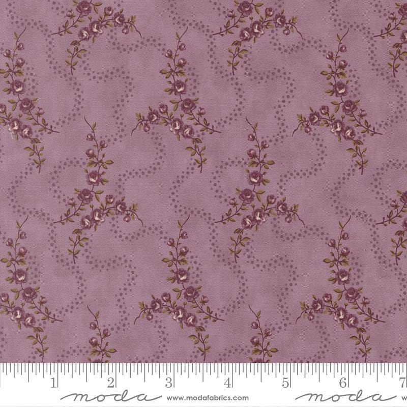 Collections for a Cause Essence 10" Layer Cake, Moda 46270PP, 10" Precut Purple Green Cream Brown Floral Paisley Fabric Squares, Marcus