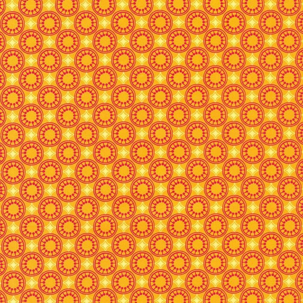 Sunflower Sonata 10" Squares, Robert Kaufman TEN-1413-42, Bright Colorful Digitally Printed Floral 10" Precut Fabric Squares, Lola Bek