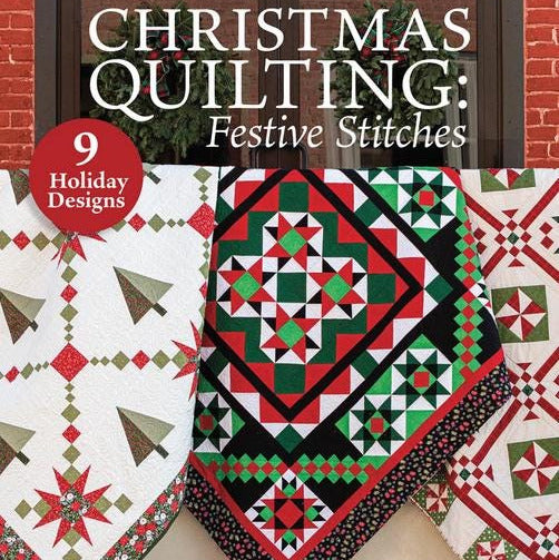 Christmas Quilting Festive Stitches Quilt Pattern Book, Annie's 141542, 9 Holiday Projects, Christmas Xmas Quilt Patterns