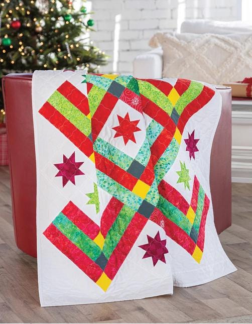Christmas Quilting Festive Stitches Quilt Pattern Book, Annie's 141542, 9 Holiday Projects, Christmas Xmas Quilt Patterns
