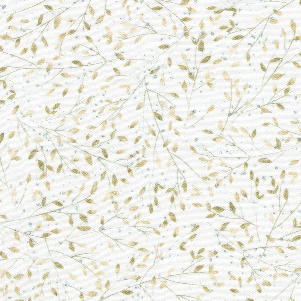 Peaceful 5" Charm Squares, Robert Kaufman CHS-1313-42, 5" Precut Blue Cream Christmas Floral Fabric Squares