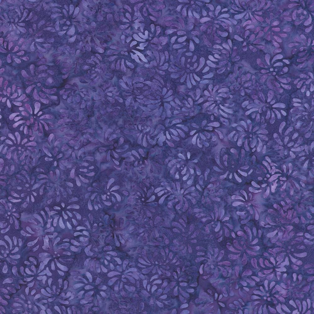 Artisan Batiks - Dancing Petals 2.5" Roll Up, RU-1330-40, Blue Purple Pink Floral Batik Jelly Roll 2.5" Precut Fabric Strips, Robert Kaufman
