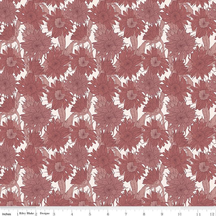 Evening on the Prairie 10" Stacker, Riley Blake 10-16740-42, 10" Precut Dusty Purple Pink Tan Fall Floral Fabric Squares, Melissa Gilbert