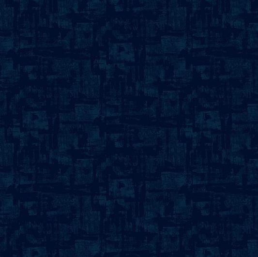 Spectrum - Navy Blue Abstract Fabric, Windham 52782-21 Admiral, Dark Blue Tonal Texture Blender Fabric, Whistler Studios, By the Yard