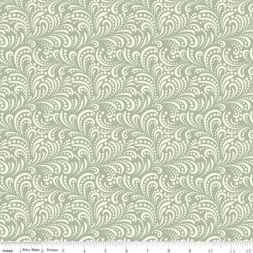 Morning Latte Rolie Polie, Riley Blake RP-16920-40, 2.5" Precut Brown Mint Rose Aqua Rust Floral Fabric Strips, Sandy Gervais