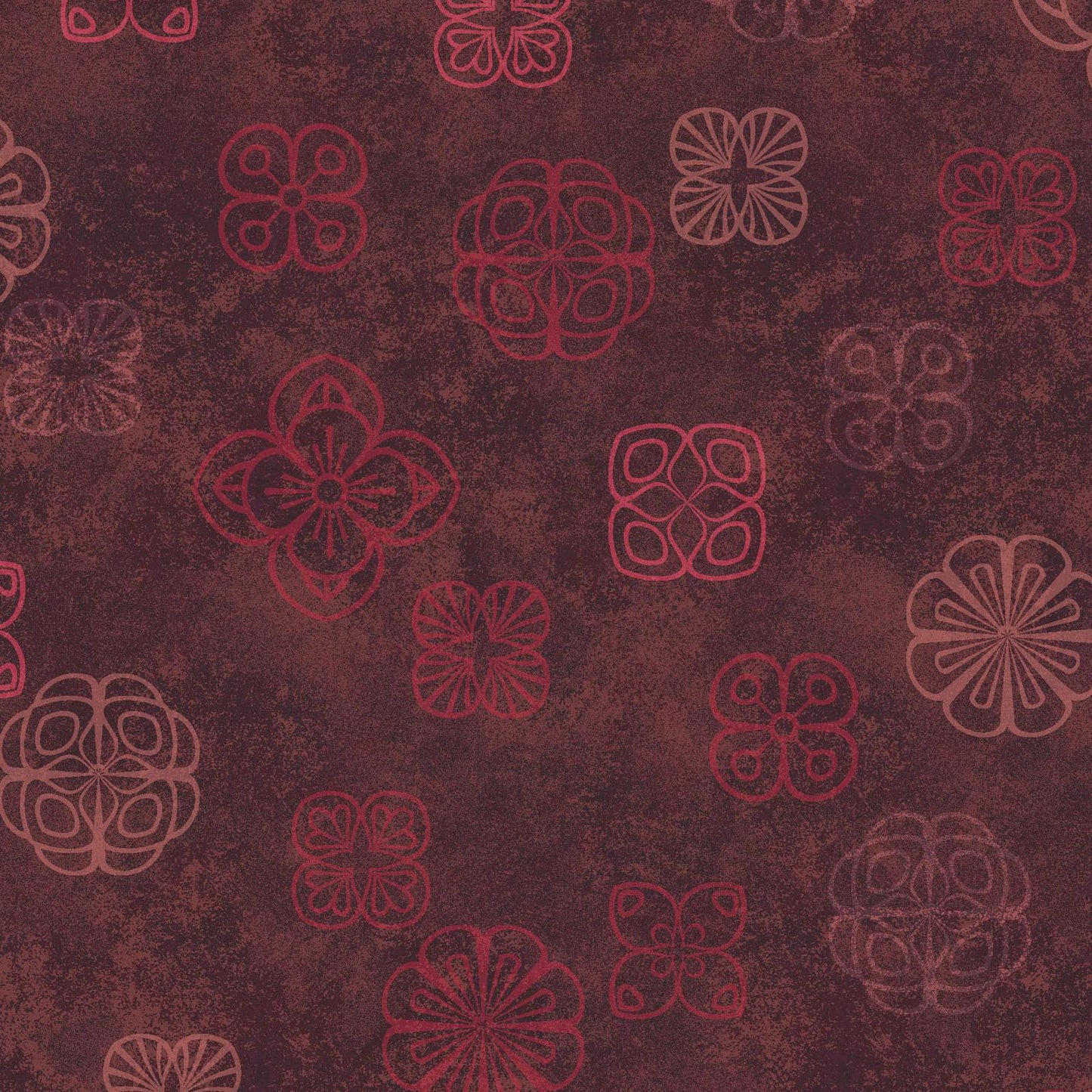 Operetta 5" Charm Pack, Maywood Studio CP-MASOPER, 5" Precut Black Burgundy Pink Floral Charm Pack Fabric Squares, Monique Jacobs