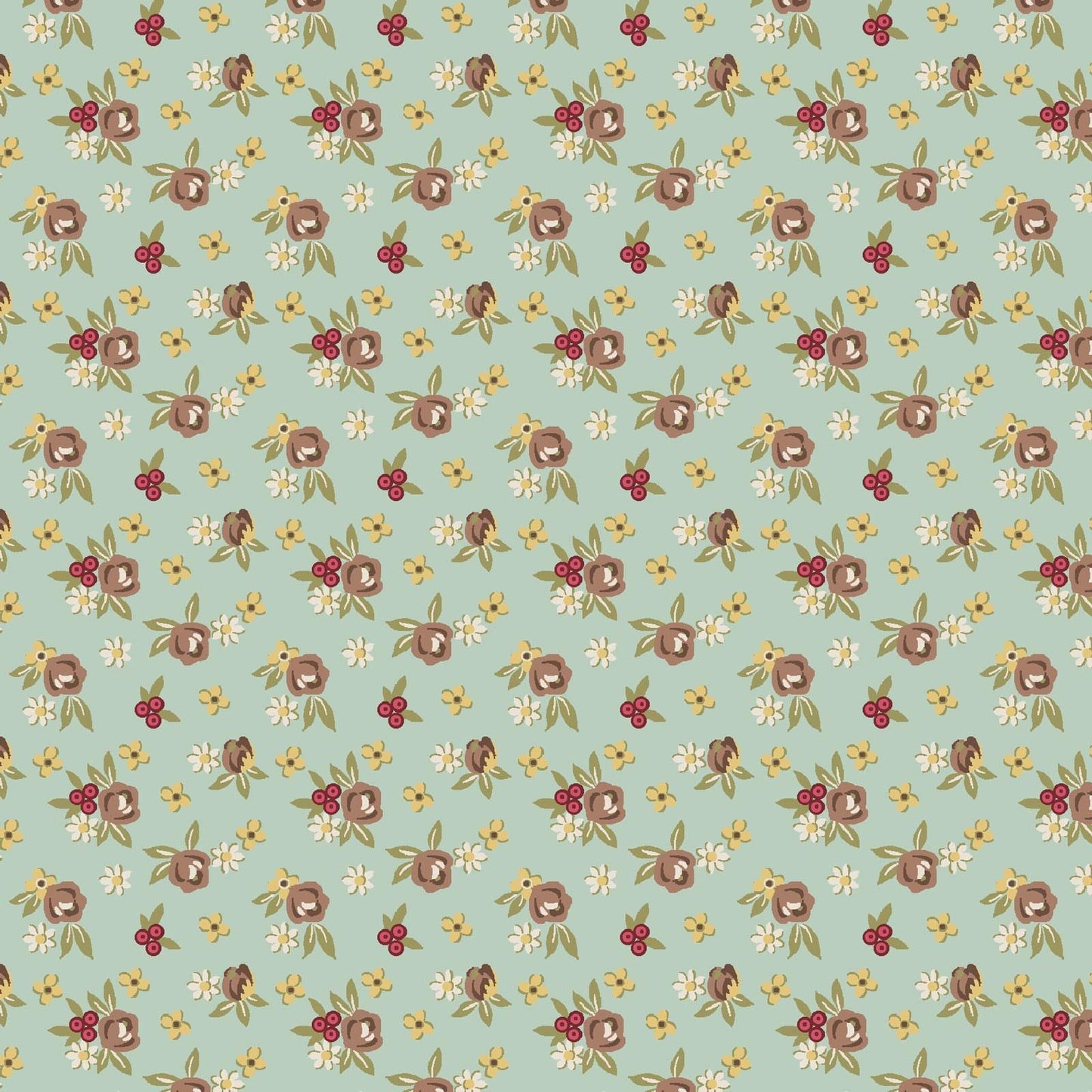 French Market 10" Squares, Maywood Studio SQ-MASFRMA, 10" Precut Purple Cream Brown Red Yellow Green Floral Fabric Squares